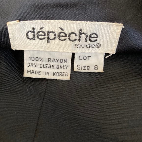 Vintage 90's Black Velvet Suit by Depeche Mode - Picture 12 of 12